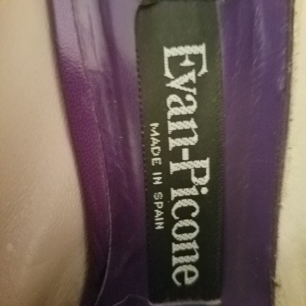 Vintage purple sling back classic pumps Size 6.5M - Picture 3 of 5